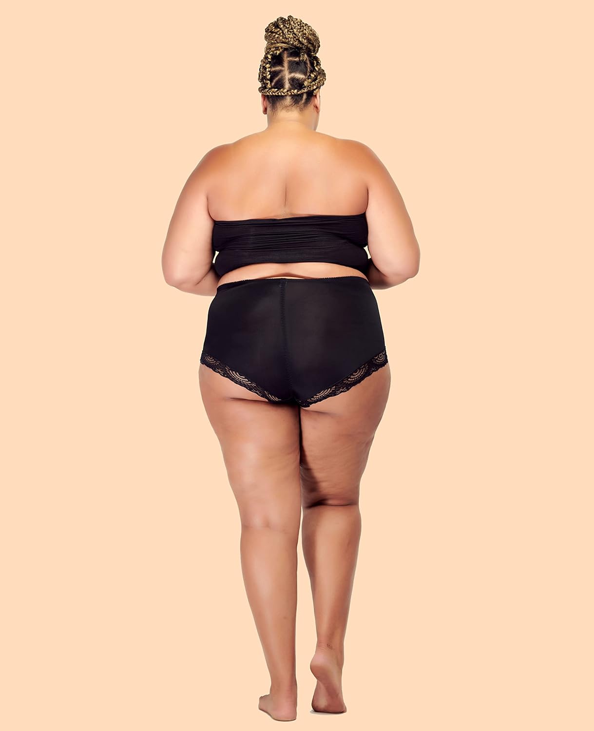 Barbra Lingerie Womens Briefs Underwear Tummy Control Panties S-Plus Size 4 Pack Girdle Panty