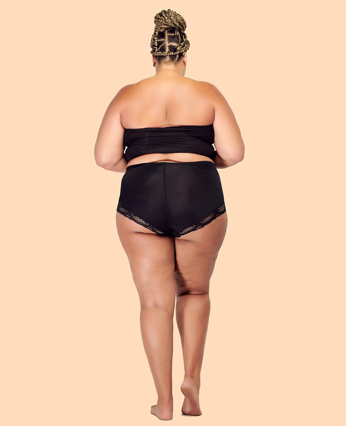 Barbra Lingerie Womens Briefs Underwear Tummy Control Panties S-Plus Size 4 Pack Girdle Panty