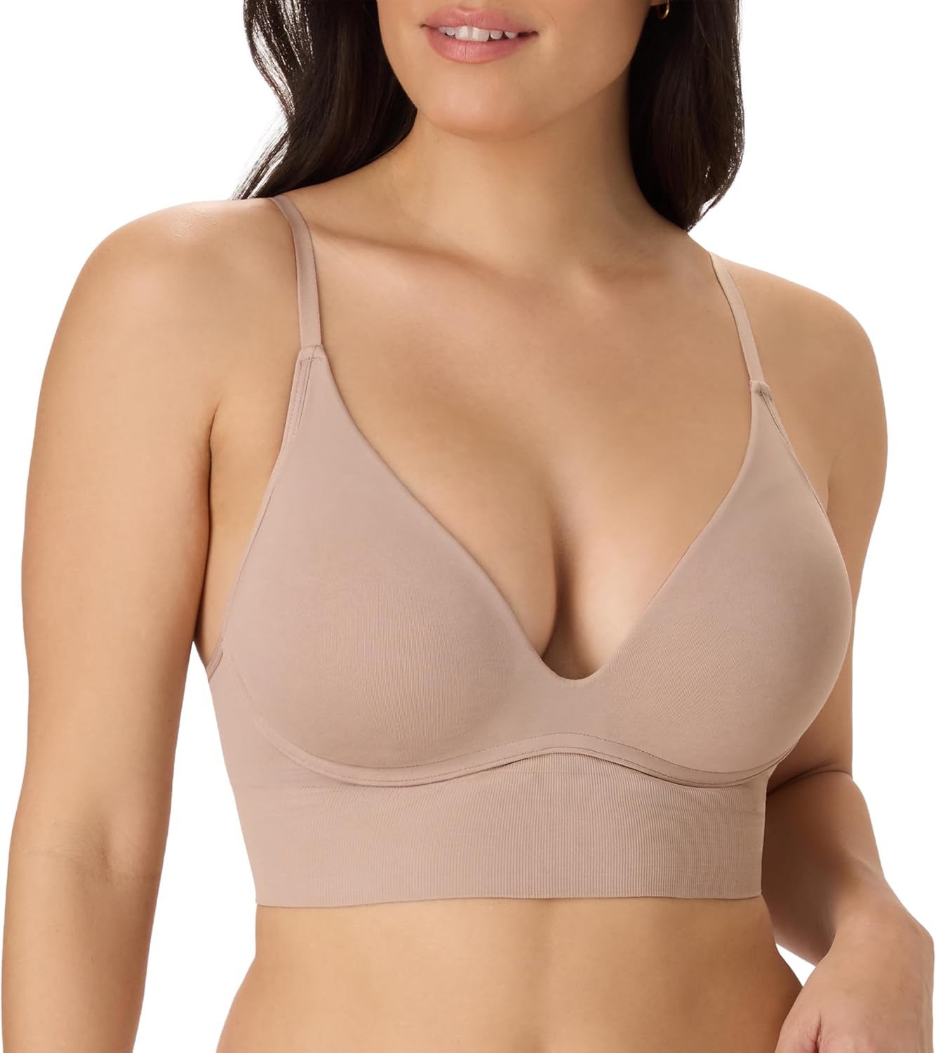 Maidenform Women's Push-up Bra, M Seamless Lift Longline Bralettes Bras for Women, Seamless, Convertible (Plus Sizes, Too)