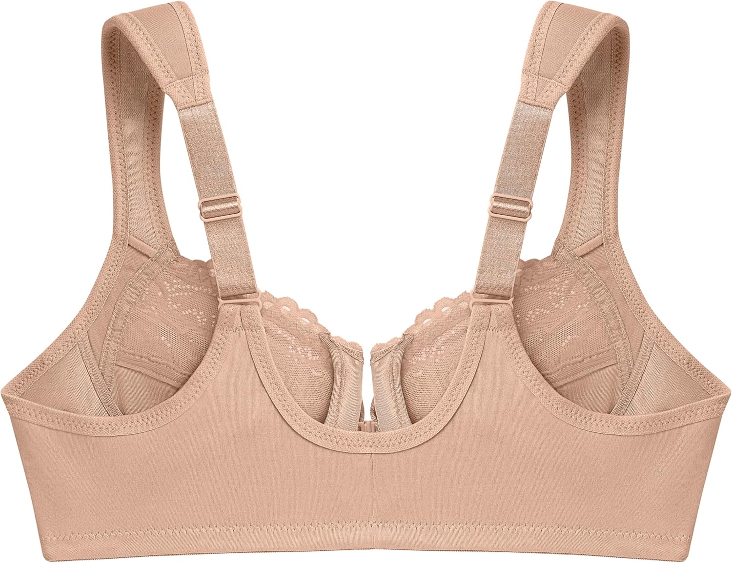 Glamorise Full Figure Plus Size Wonderwire Front-Closure Bra Underwire #1245