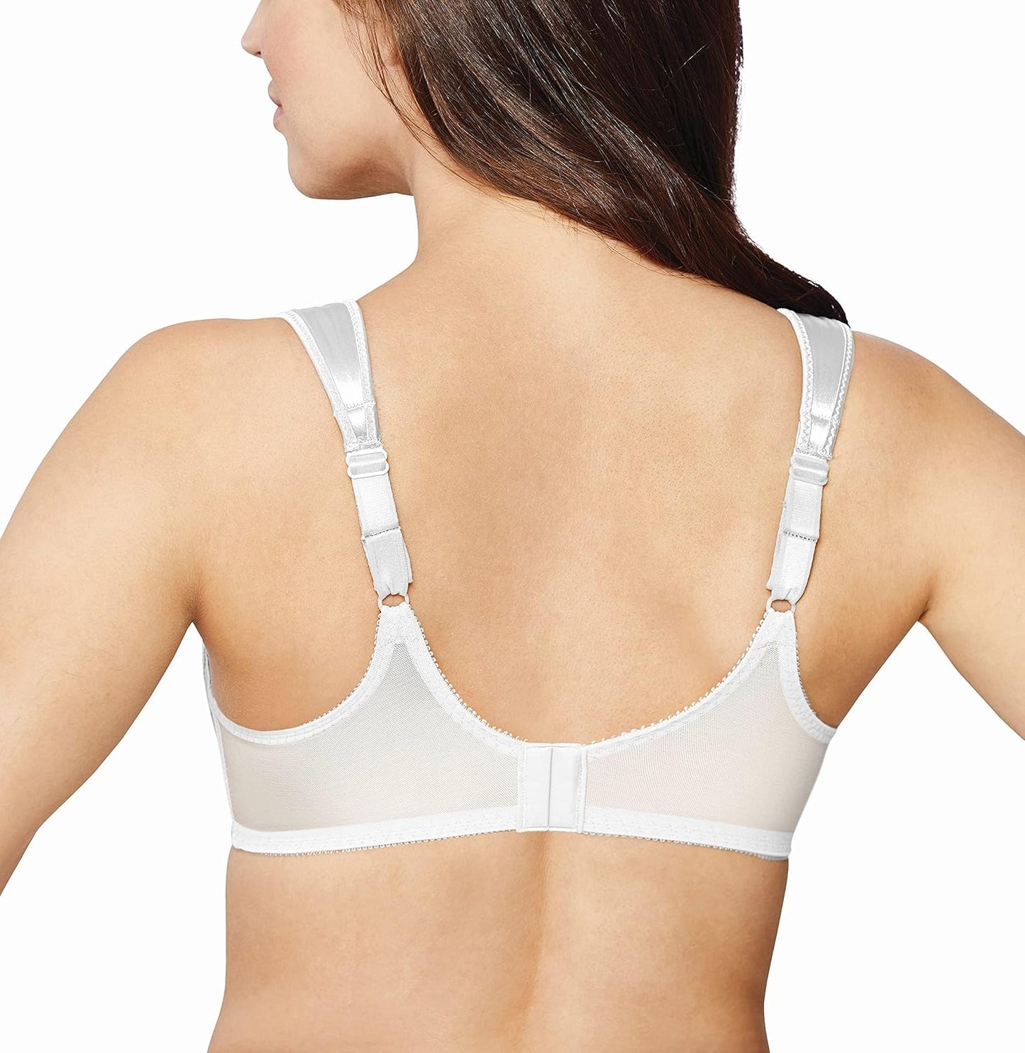 Bali Women's Minimizer Bra, Satin Tracings Underwire Bra, Bustline Slimmer, Full Coverage Bra