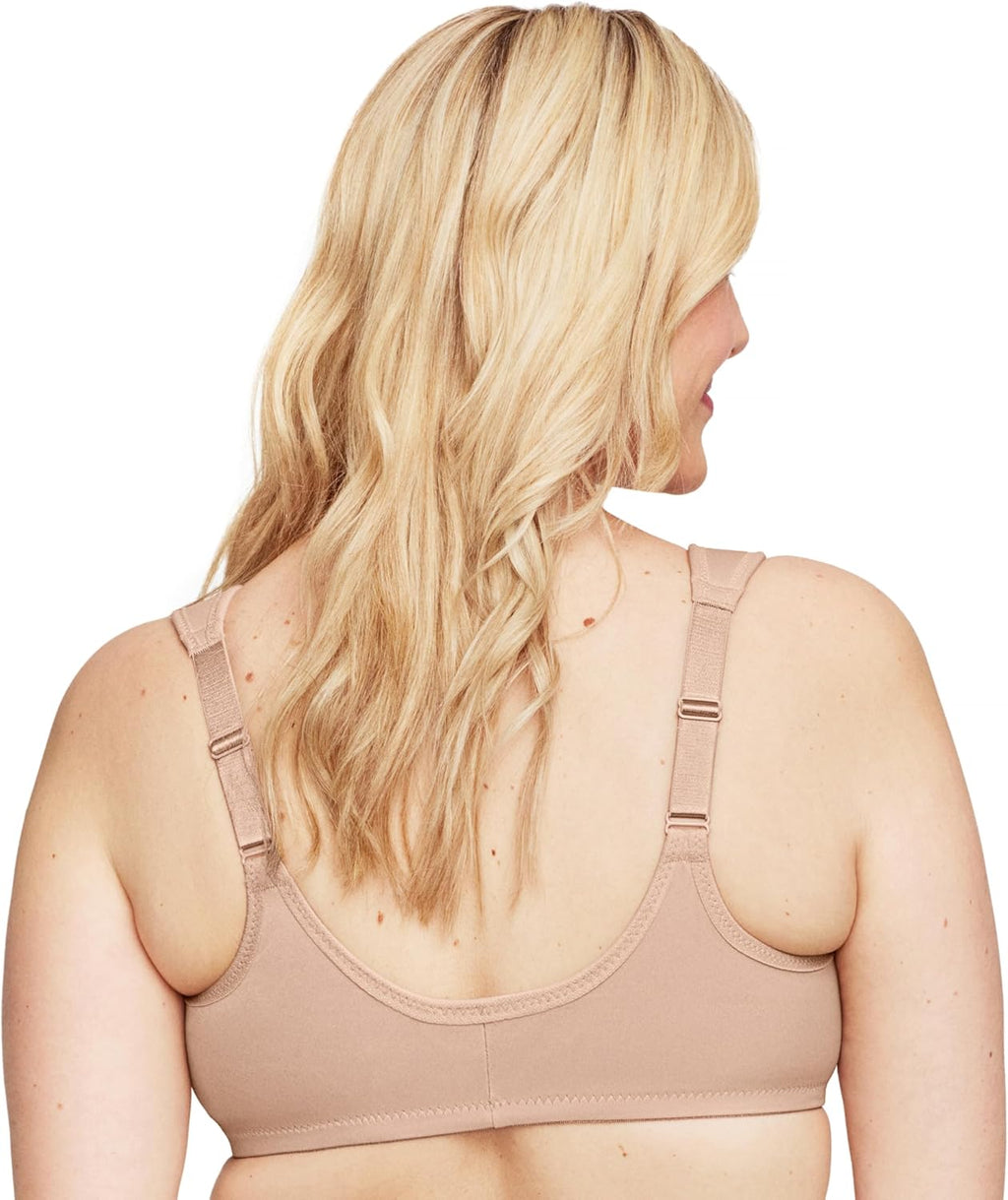 Glamorise Full Figure Plus Size Wonderwire Front-Closure Bra Underwire #1245