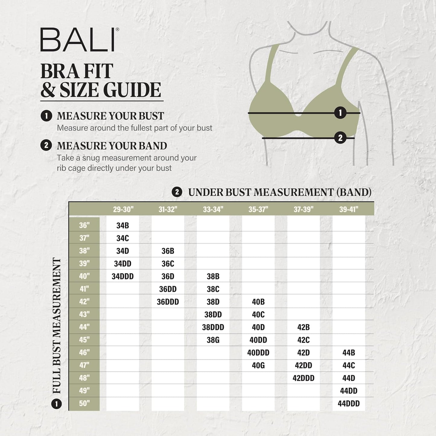 Bali Women's Wireless Lace Bra, Double Support Lace Bras for Women, Stay-in-Place Straps, Full Coverage, Comfortable