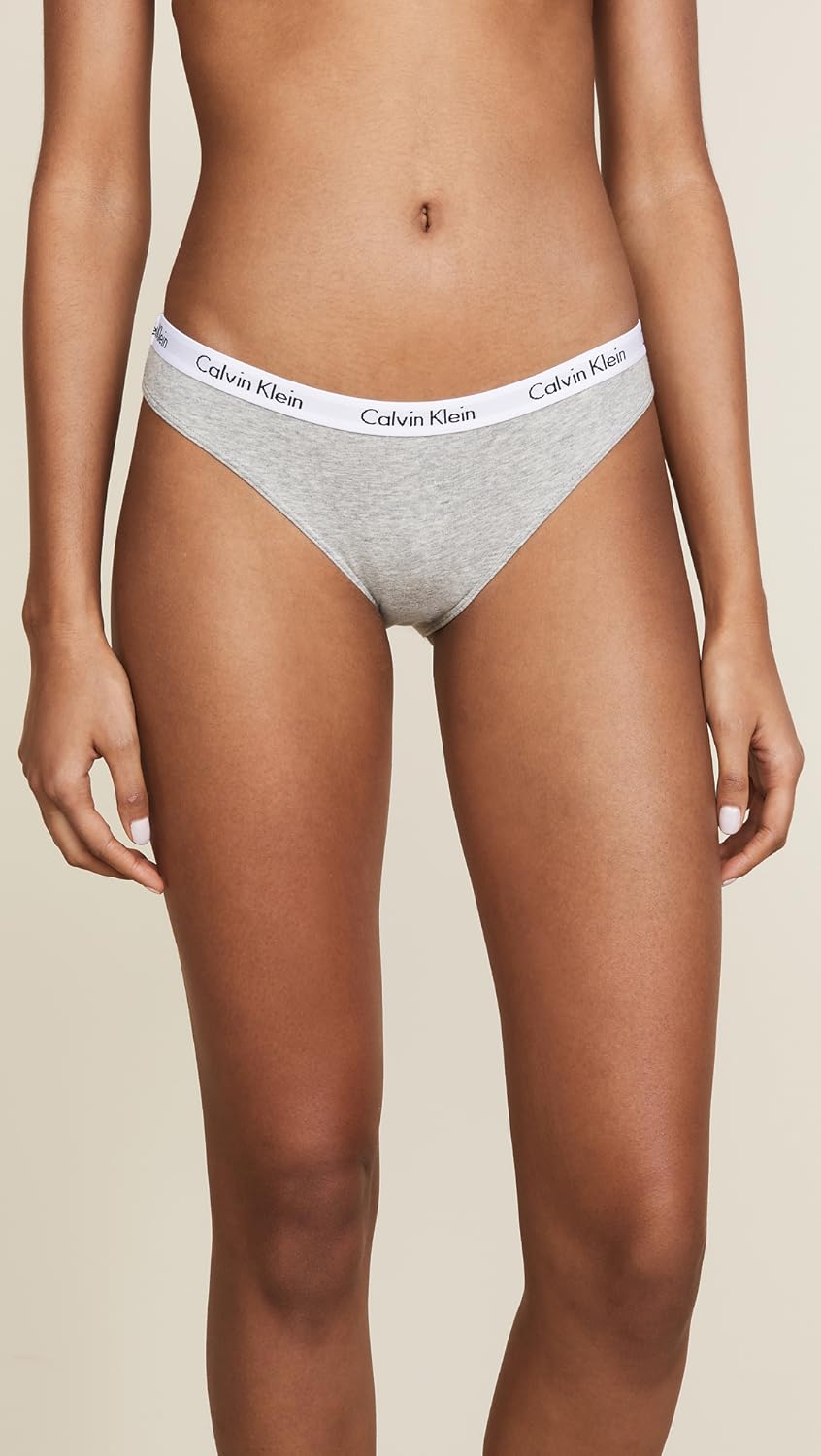 Calvin Klein Women's Carousel Logo Cotton Stretch Bikini Panties, 3 Pack