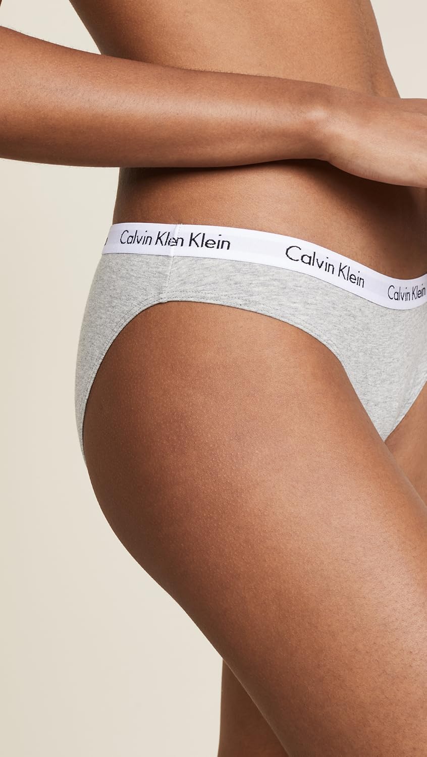Calvin Klein Women's Carousel Logo Cotton Stretch Bikini Panties, 3 Pack